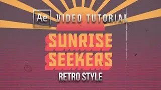 Tutorial Video Opening RETRO 80s 90s - Adobe After Effects