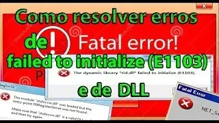 Como resolver erros de DLL e failed to initialize (E1103) The Sims 4