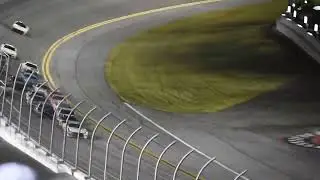 Fan view of Harrison Burton winning the Coke Zero 400