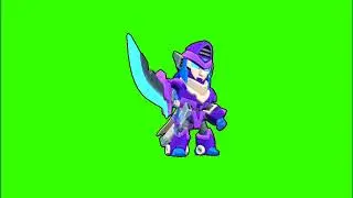 Brawl Stars Mecha Mortis Green Screen