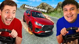 Destruindo o CARRO do MARCELO DRV no BeamNG Drive!