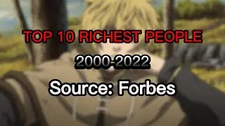 TOP 10 RICHEST PEOPLE (2000-2022) | BAR CHART RACE