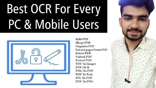 Best OCR Website For Everyone | How To Edit Pdf file | Image convert into Pdf  Khalnayaktech