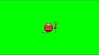 Devil Emoji Effect Green Screen