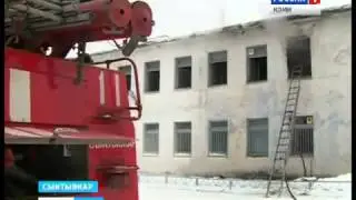 В поселке Верхний Чов произошел пожар в школе