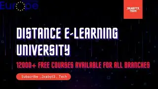 Free Distance e-learning University | COURSES With Free Certificate | #freecourses #courses