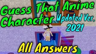 (2021) Roblox Guess That Character: Guessing All The Anime Characters! (Updated ver.)