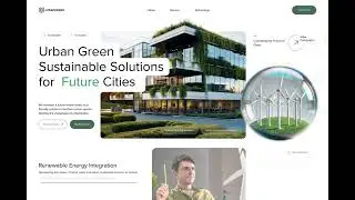 Urban Green: Mindful, Green Website Design Concept #shorts
