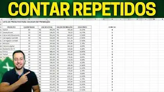 Como Contar Valores Repetidos no Excel | 3 Exemplos Práticos | Fórmula Cont.Se
