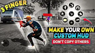 Make Your Own Custom Hud (3 FINGER)! 🔥| 3 Finger Custom Hud Settings