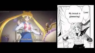 Sailor Moon Crystal vs Manga: Episode 01