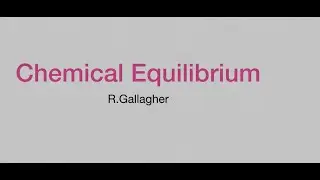 Chemical Equilibrium