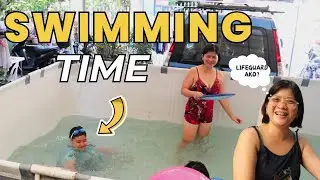 NAG SETUP NG INDOOR HOME SWIMMING POOL + LIFEGUARD WHILE WORKING AT HOME