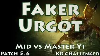 SKT T1 Faker, Urgot Mid vs Master Yi