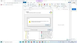 The drive or UNC you selected does not exist or is not accessible