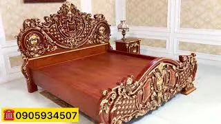 Giường ngủ dát vàng sang chảnh