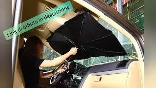 Parasole Auto Interno, Ombrello Parasole Auto SUV Camion  (140X79cm Per Auto Medio/Grande)