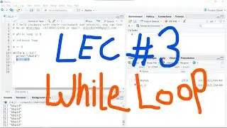 R Programming Tutorial # 3 | While Loop in R studio | Coursework help for R | UBprogrammer