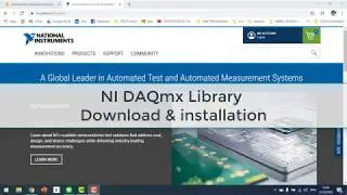 NI DAQmx Library (Download & Installation)