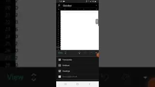 How to Remove Gridlines | Excel Mobile Use 