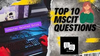 MSCIT Computer Exam Questions | Computer Basic Questions And Answers In English | #quiz
