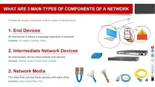 What are three main components of a Network?