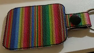 Embroidering 3 quick key-fobs, in less than 5 minutes.