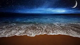 Fall Asleep with Relaxing Waves Rolling At Night, Deep Sleeping With Ocean Sounds