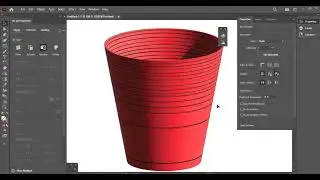 Membuat Gambar 3 Dimens Gelas Air Adobe Ilustrator
