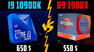 EXPENSIVE and POWERFUL // CORE I9-10900k vs RYZEN 9 3900X