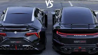 2024 Lexus LC500 vs Porsche 911 Turbo / Evrim Özgün Design