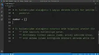 Python - While Döngüleri Örnek Uygulama