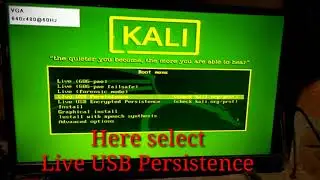How to Install Kali Linux on pen drive live usb persistence kali linux