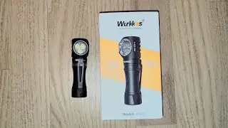  Wurkkos HD10 Mini Angle Flashlight,USB C Rechargeable 14500 Headlamp 1200LM /RGB