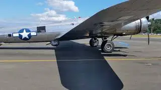 B-17 starting up