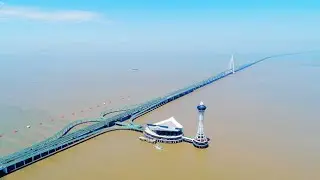 Hangzhou Bay Bridge 🌁 Bus Travel Ningbo to Nanjing #travel #bus
