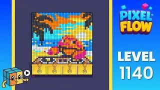 Pixel Flow Level 1140 (Very Hard) Walkthrough Solution