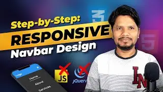 How to Create a Responsive Navigation Bar with HTML and CSS | No JavaScript | Explained in Hindi