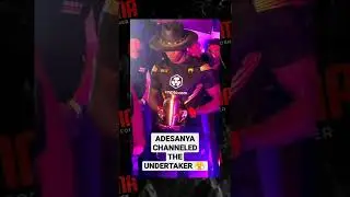 Israel Adesanya CHANNELED THE UNDERTAKER 😤 #UFC276 #israeladesanya #theundertaker #ufc #mma #wwe