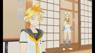 [MMD Talkloid] Len installs a virus on Rin's laptop