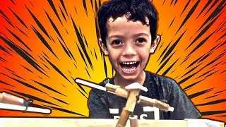 GUERRA DE BONECOS DE BAMBU E LÁPIS: Fazendo em casa