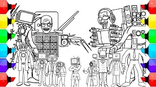 Skibidi Toilet / All Heroes And Monsters / How To Color Skibidi Toilet Characters