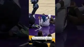 LeBron was able to get up and play after a scary collision on the court. #nba #basketball #Shorts
