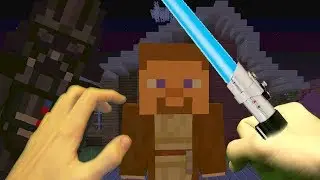 REALISTIC MINECRAFT - STEVE FIGHTS DARTH VADER