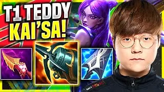 TEDDY IS SO CLEAN WITH KAI'SA! - T1 Teddy Plays Kai'Sa ADC vs Samira! | Preseason 11