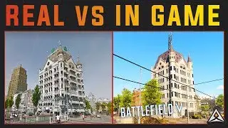 Rotterdam in Real life vs Battlefield 5