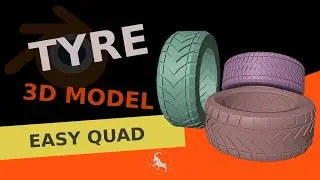 3D Tyre model in Blender