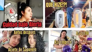 ACIETE de SAPUYULO me CREIO el PELO🧴Arreglo de Globos CON FLOR🌸HIZE MUY MAL🤦🏻‍♀️