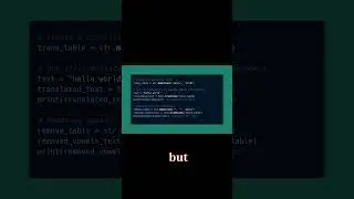 Python Trick: Using str.translate() for Efficient Character Substitution