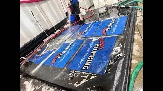 Rug cleaning in the shop!